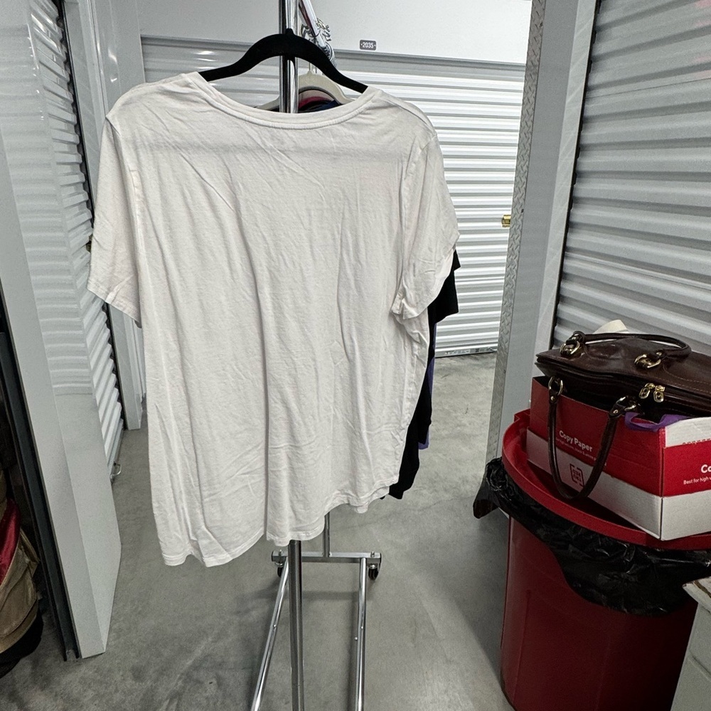 Old Navy | Floral Print White Women's Top | size xxl - Picture 2 of 3